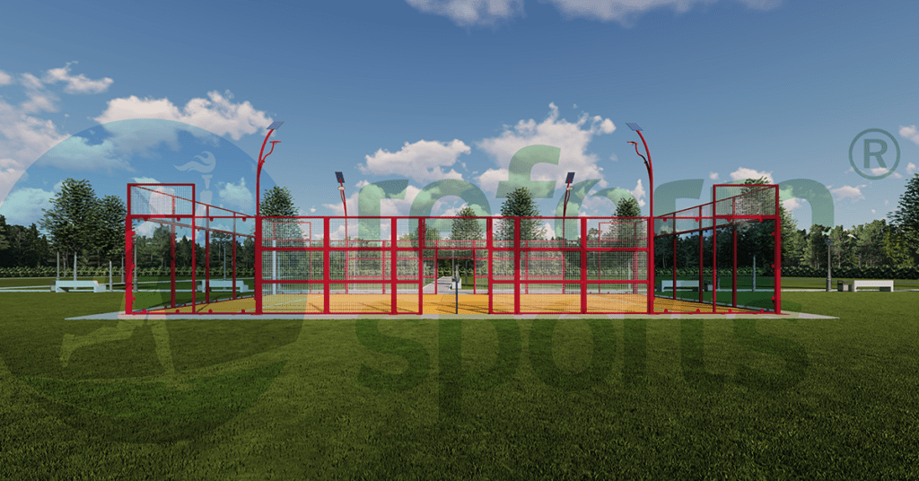 how to construct the roofed padel tennis courts